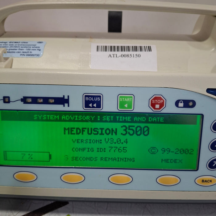 Smiths Medical Medfusion 3500 Syringe Infusion Pump