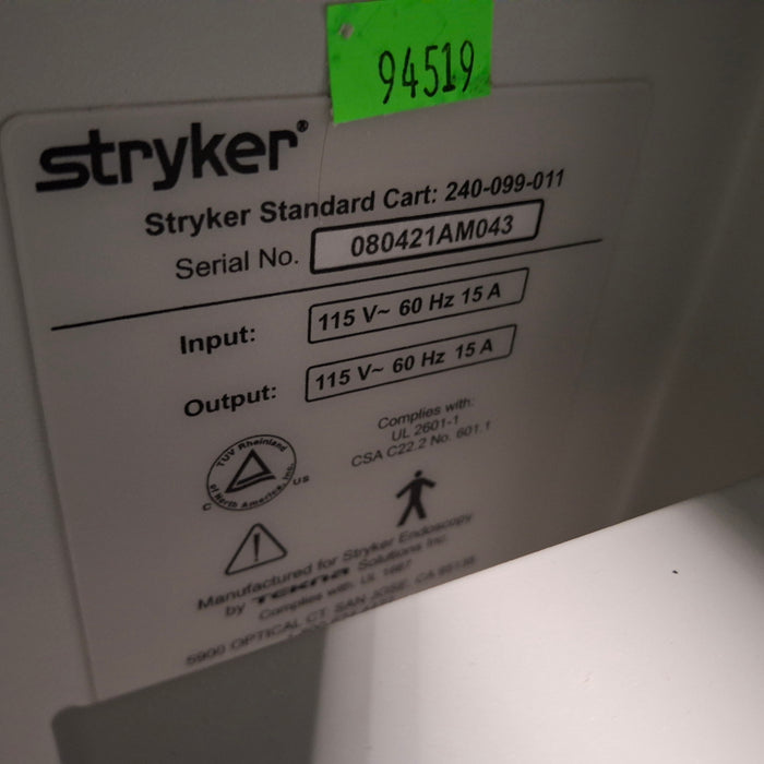 Stryker 240-099-011 Standard Cart