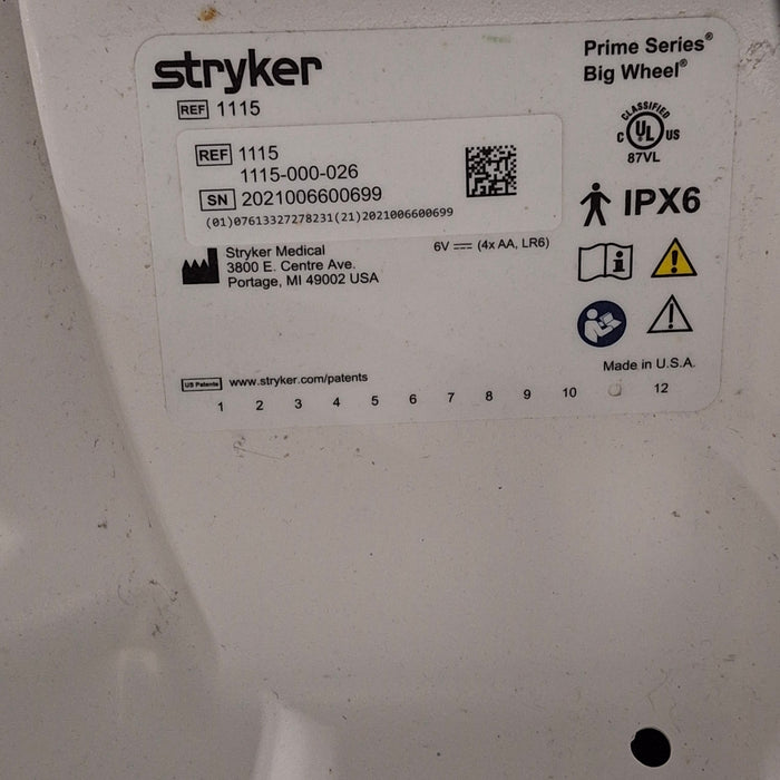 Stryker 1115 Big Wheel Glideaway Stretcher