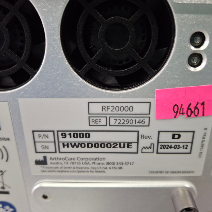 Smith & Nephew Werewolf + Video Coblation System