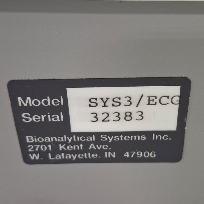 Bioanalytical Systems, Inc. Vetronics SYS3 ECG Analyzer