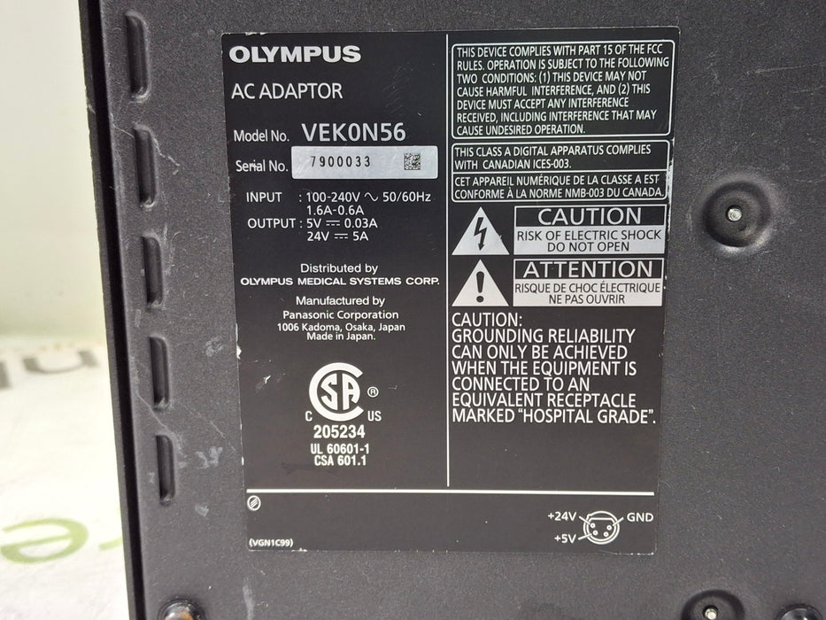 Olympus VEK0N56 Surgical Display AC Adapter