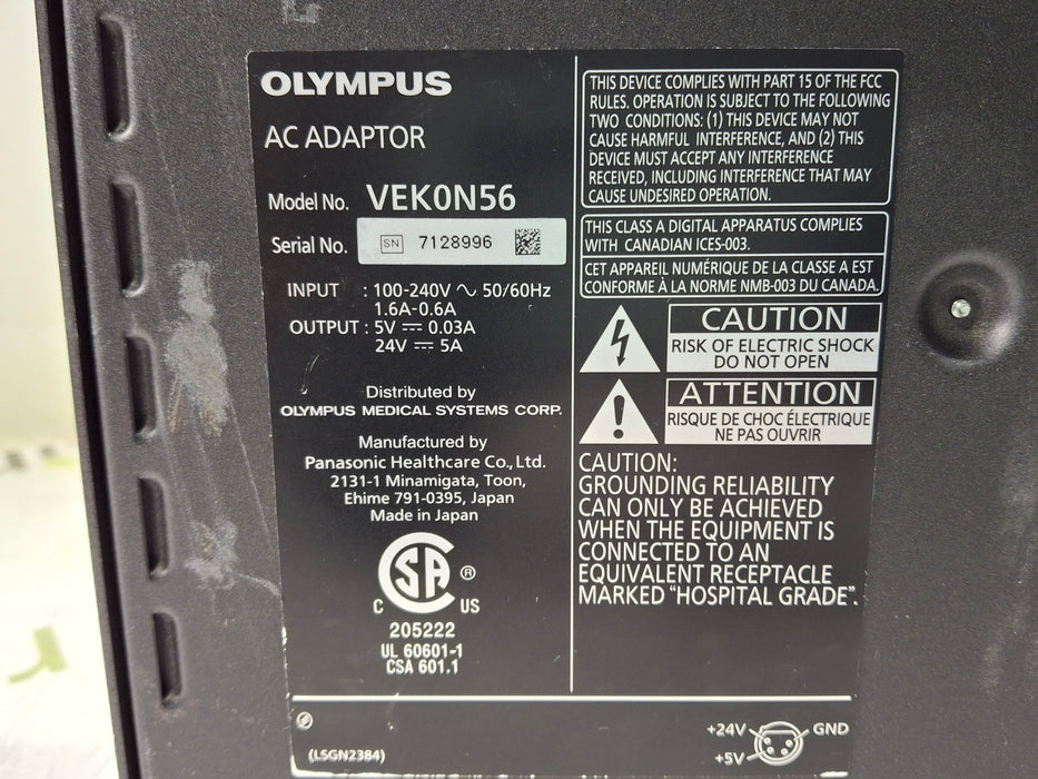 Olympus VEK0N56 Surgical Display AC Adapter