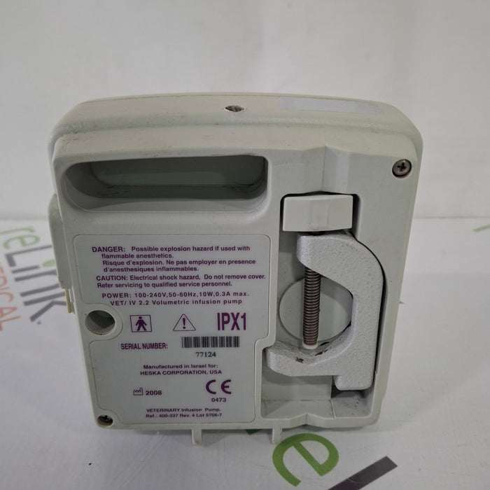 Heska Corporation VET/IV 2.2 Infusion Pump