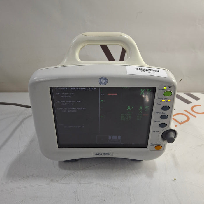 GE Healthcare Dash 3000 - Masimo SpO2 Patient Monitor