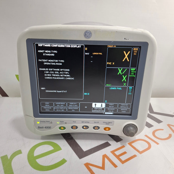 GE Healthcare Dash 4000 - Masimo SpO2 Patient Monitor