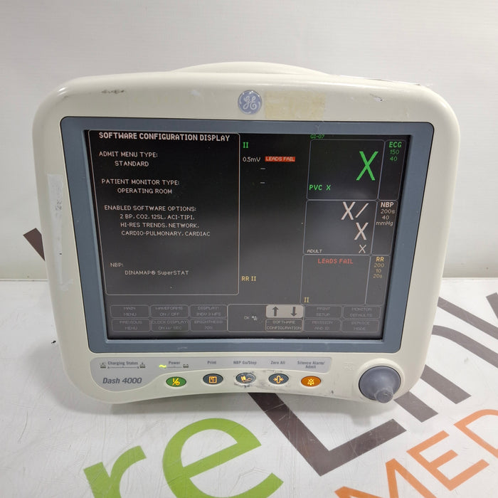 GE Healthcare Dash 4000 - GE/Nellcor SpO2 Patient Monitor