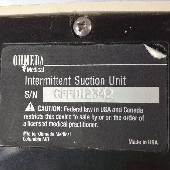Ohmeda Medical Ohmeda Medical 200 Intermittent Suction Unit Respiratory reLink Medical