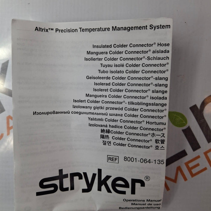 Stryker Stryker 8001-064-135 Connector Hose Surgical Power Instruments reLink Medical