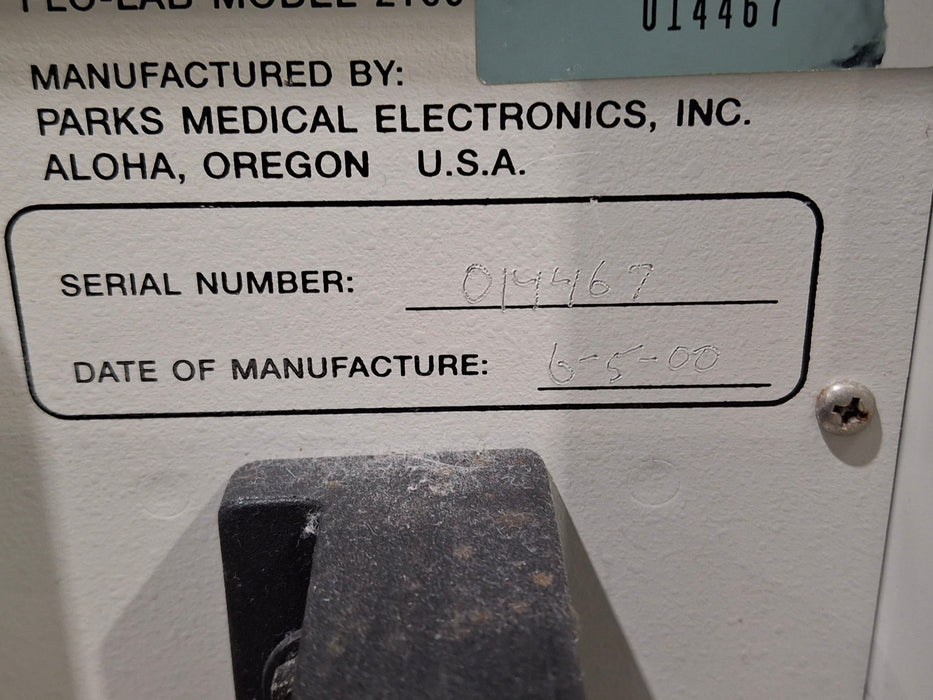 Parks Flo-Lab 2100-SX Vascular System