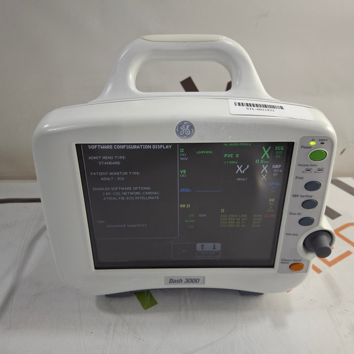 GE Healthcare Dash 3000 - Masimo SpO2 Patient Monitor