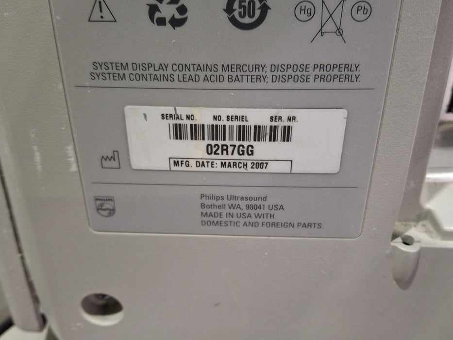 Philips IE33 A-E Cart Ultrasound