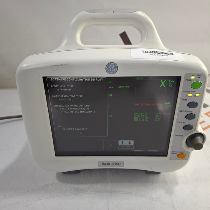 GE Healthcare Dash 3000 - GE/Nellcor SpO2 Patient Monitor