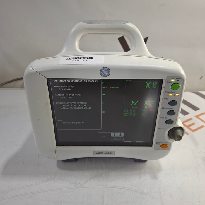 GE Healthcare Dash 3000 - GE/Nellcor SpO2 Patient Monitor