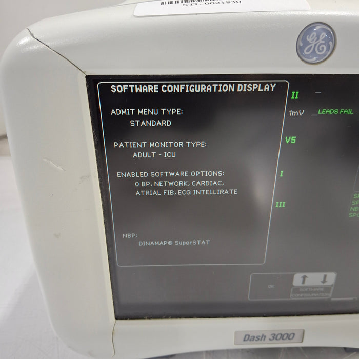 GE Healthcare Dash 3000 - GE/Nellcor SpO2 Patient Monitor