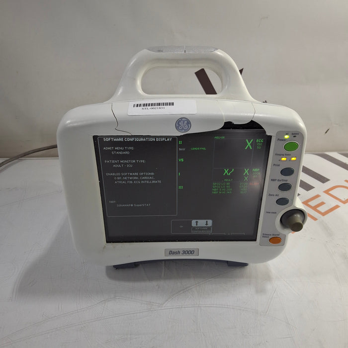 GE Healthcare Dash 3000 - GE/Nellcor SpO2 Patient Monitor