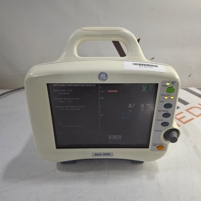 GE Healthcare Dash 3000 - Masimo SpO2 Patient Monitor