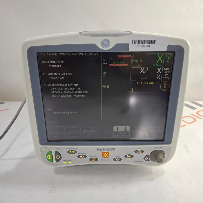 GE Healthcare Dash 5000 - GE/Nellcor SpO2 Patient Monitor