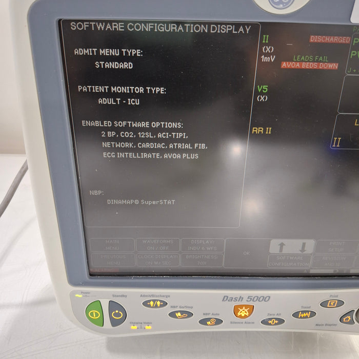 GE Healthcare Dash 5000 - GE/Nellcor SpO2 Patient Monitor