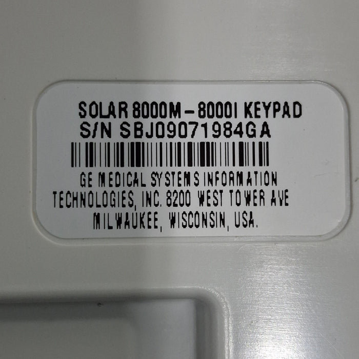 GE Healthcare Solar 8000i Keypad