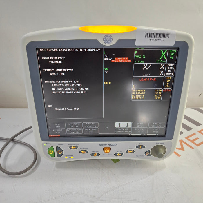 GE Healthcare Dash 5000 - GE/Nellcor SpO2 Patient Monitor