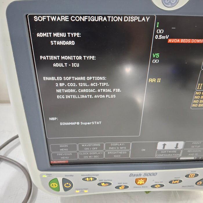 GE Healthcare Dash 5000 - GE/Nellcor SpO2 Patient Monitor