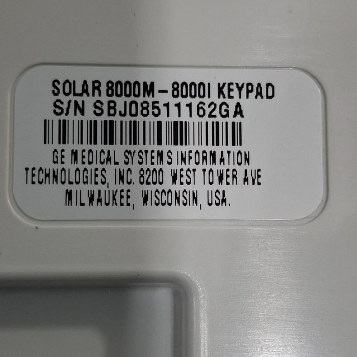 GE Healthcare Solar 8000i Keypad