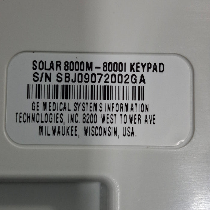 GE Healthcare Solar 8000i Keypad