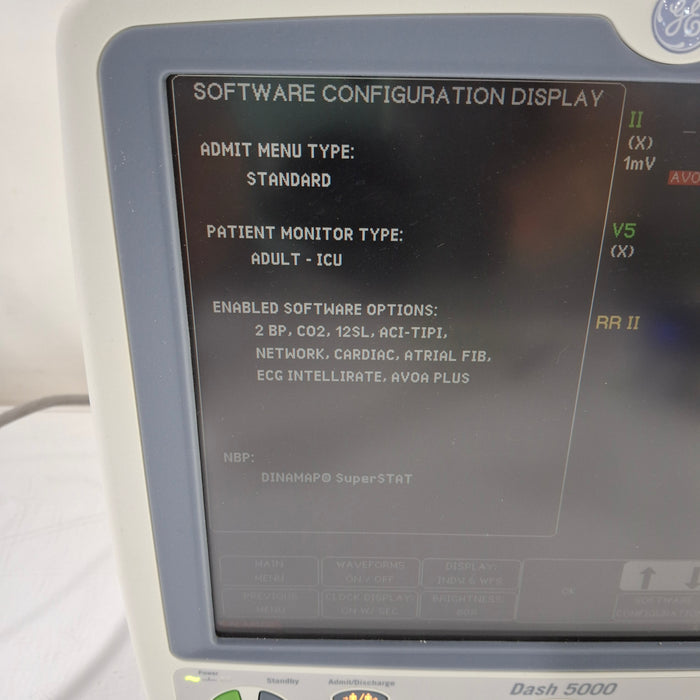 GE Healthcare Dash 5000 - GE/Nellcor SpO2 Patient Monitor