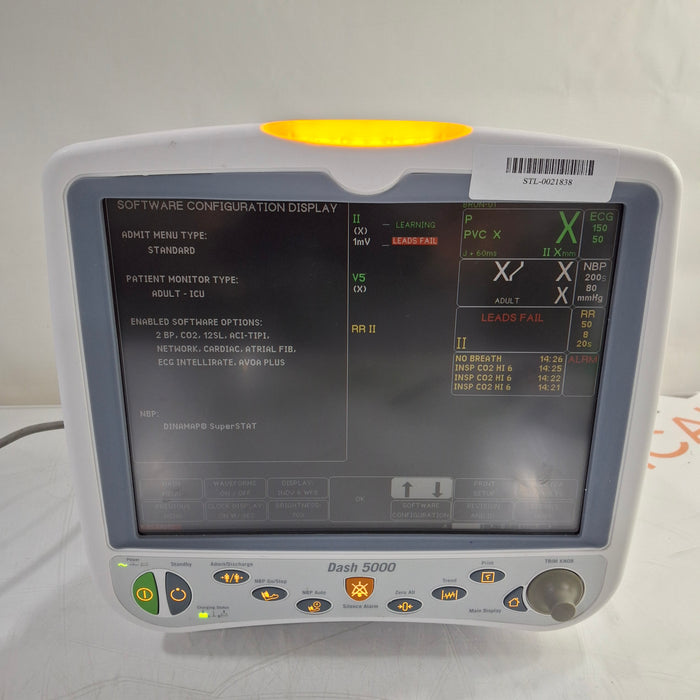 GE Healthcare Dash 5000 - GE/Nellcor SpO2 Patient Monitor