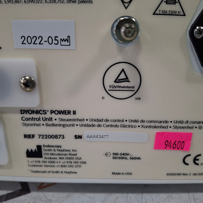 Smith & Nephew Smith & Nephew Dyonics Power II Shaver Control Unit Surgical Power Instruments reLink Medical