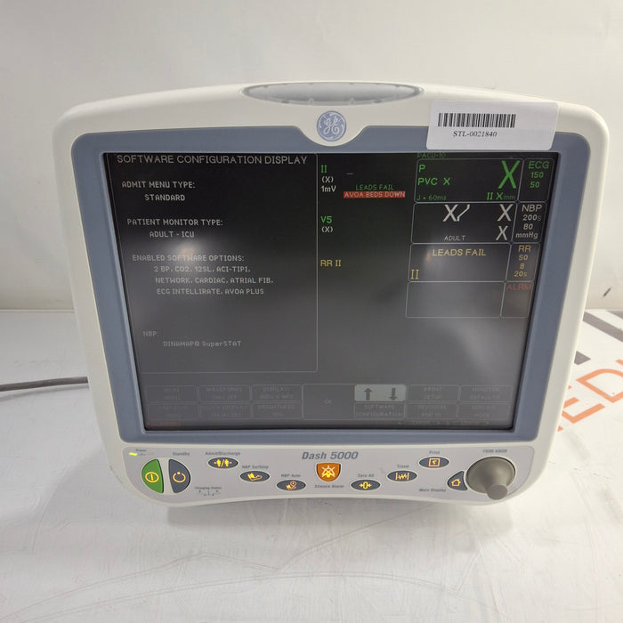 GE Healthcare Dash 5000 - GE/Nellcor SpO2 Patient Monitor