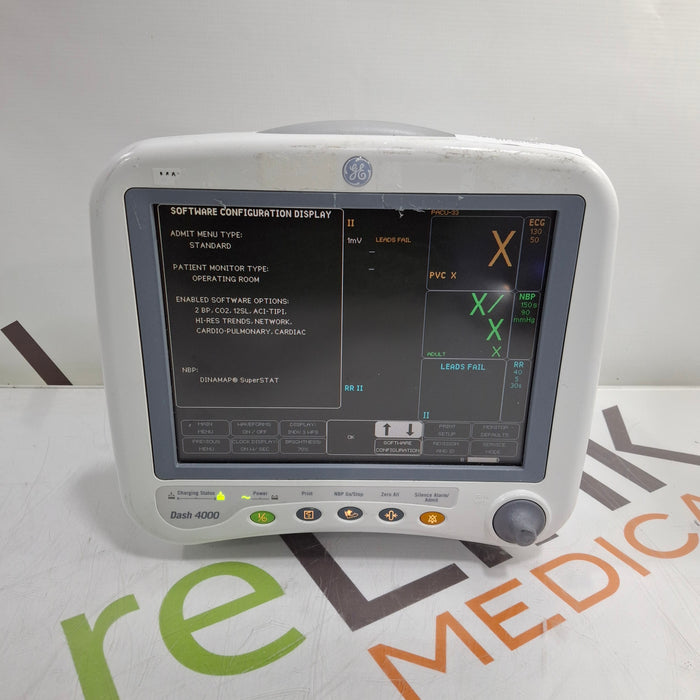 GE Healthcare GE Healthcare Dash 4000 - Masimo SpO2 Patient Monitor Patient Monitors reLink Medical