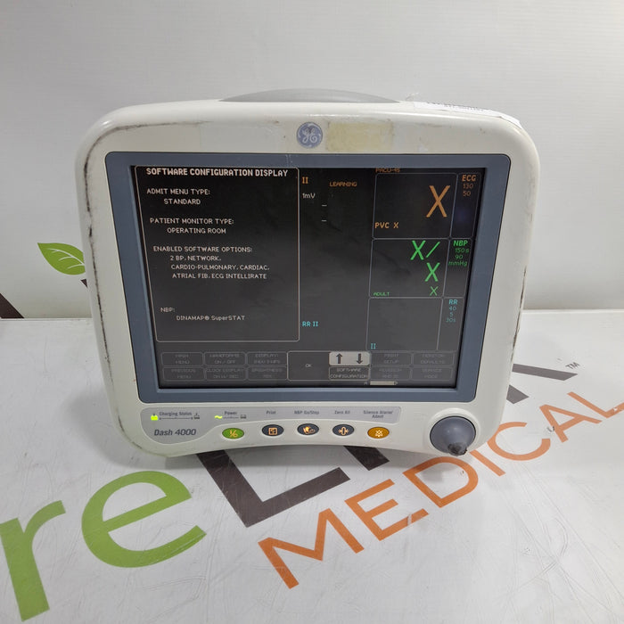 GE Healthcare Dash 4000 - Masimo SpO2 Patient Monitor