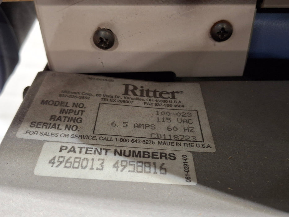 Ritter 104 Exam Table