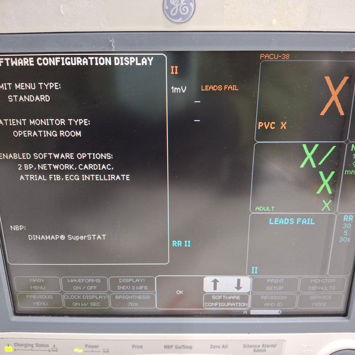 GE Healthcare Dash 4000 - Masimo SpO2 Patient Monitor