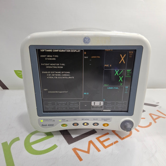 GE Healthcare Dash 4000 - Masimo SpO2 Patient Monitor