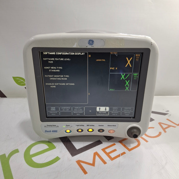 GE Healthcare Dash 4000 - GE/Nellcor SpO2 Patient Monitor