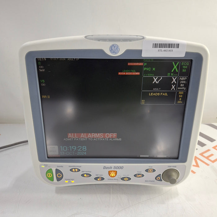 GE Healthcare Dash 5000 - GE/Nellcor SpO2 Patient Monitor