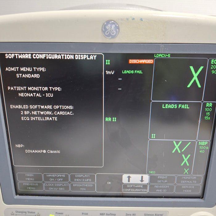 GE Healthcare Dash 4000 - GE/Nellcor SpO2 Patient Monitor