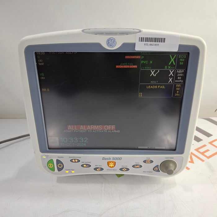 GE Healthcare Dash 5000 - GE/Nellcor SpO2 Patient Monitor