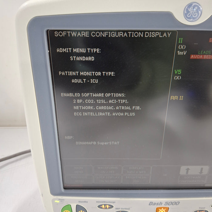 GE Healthcare Dash 5000 - GE/Nellcor SpO2 Patient Monitor