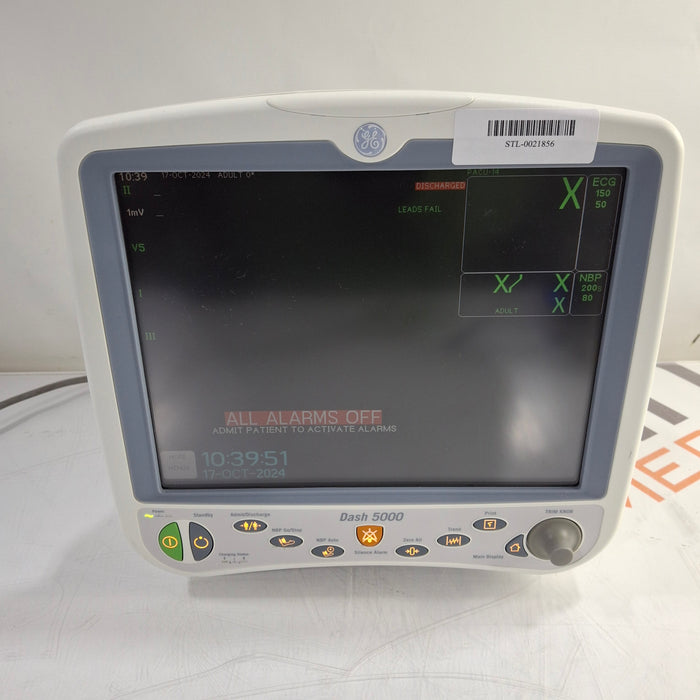 GE Healthcare Dash 5000 - GE/Nellcor SpO2 Patient Monitor