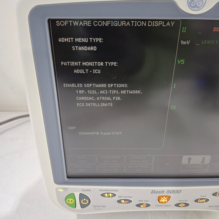 GE Healthcare Dash 5000 - GE/Nellcor SpO2 Patient Monitor