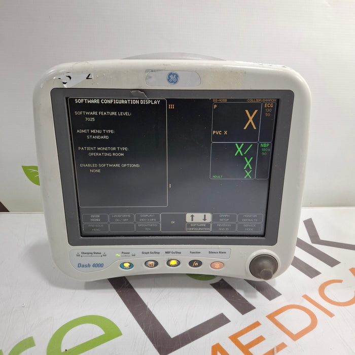 GE Healthcare Dash 4000 - GE/Nellcor SpO2 Patient Monitor