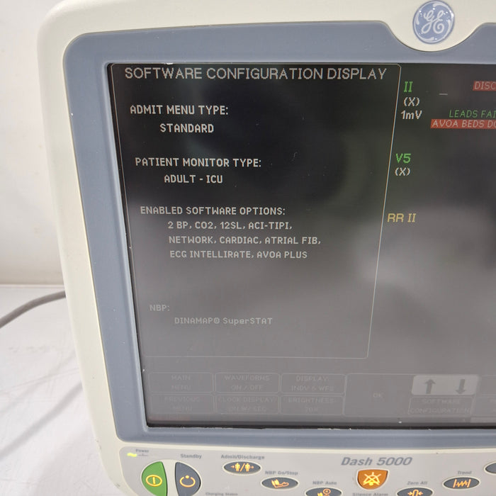 GE Healthcare Dash 5000 - GE/Nellcor SpO2 Patient Monitor