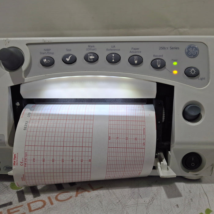 GE Healthcare Corometrics 250cx Series Model 259cx-a Fetal Monitor