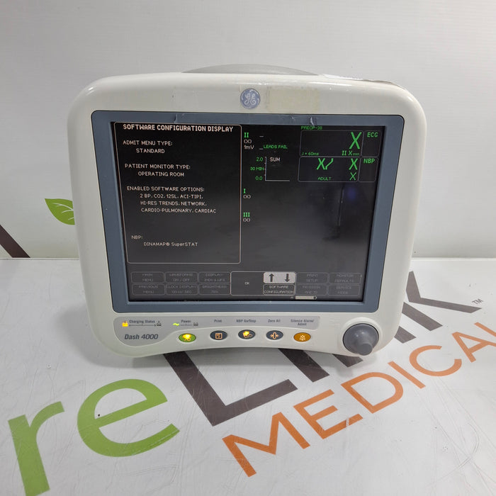 GE Healthcare Dash 4000 - Masimo SpO2 Patient Monitor