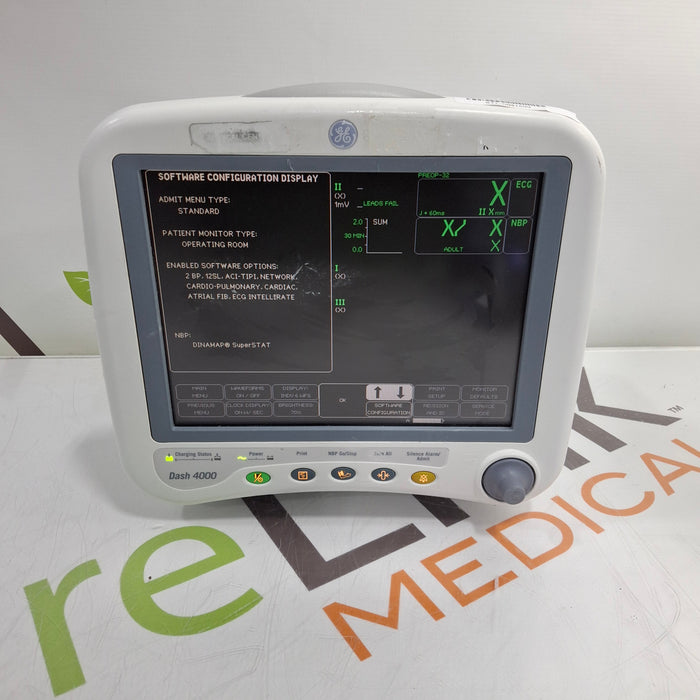 GE Healthcare Dash 4000 - Masimo SpO2 Patient Monitor