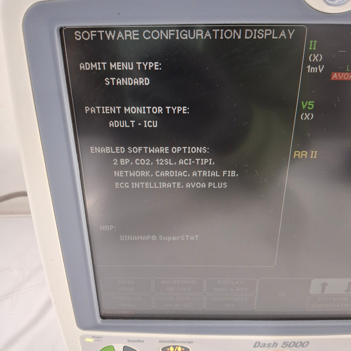 GE Healthcare Dash 5000 - GE/Nellcor SpO2 Patient Monitor